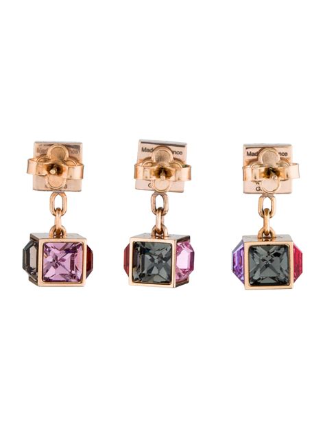 louis vuitton gamble earrings|Louis Vuitton symbol earrings.